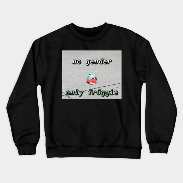 no gender, only froggie Crewneck Sweatshirt by Wormunism